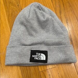 The North Face Light Gray Knit Hat